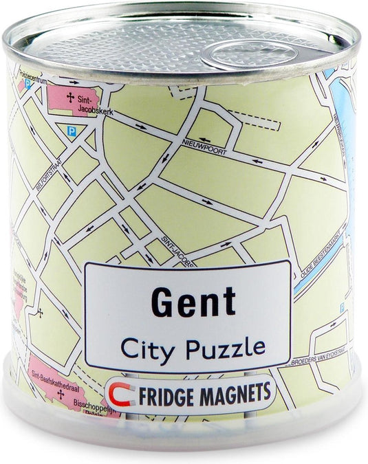 City puzzle gent - puzzel - magnetisch - 100 puzzelstukjes