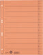 Leitz staffeltabblad karton - beschrijfbare tabs, 2 4-rings - voor ordners en ringbanden - oranje