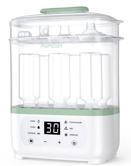 Momcozy 8-in-1 babyfles sterilisator droger – elektrische stoomsterilisator – geschikt voor 8 flessen – 24 uur steriele bewaring