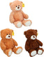 Sunkid knuffelbeer - 70 cm - teddybeer knuffel voor baby en kind - zachte pluche beer - knuffelbeertje speelgoed - assorti - 1 willekeurige kleur