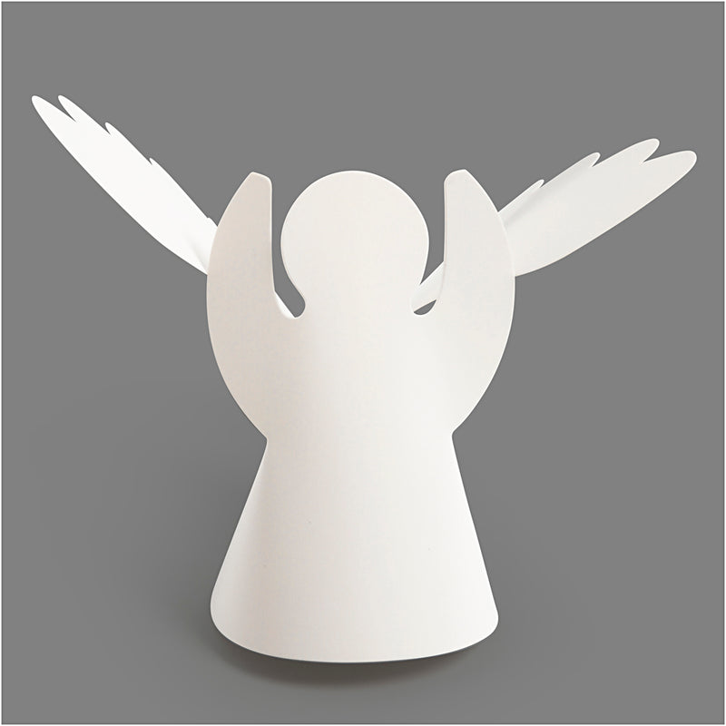 Load image into Gallery viewer, Creativ company https: www.cchobby.nl wrap-around-engelen-h-10-5-cm-d-7-cm-230-gr-wit-25-stuk-1-doos
