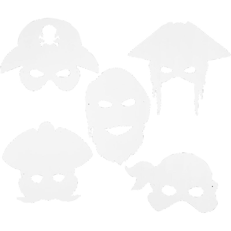 Afbeelding laden in galerijviewer, Https: www.cchobby.nl piratenmaskers-h-16-26-cm-b-17-5-26-5-cm-230-gr-wit-16-stuk-1-doos
