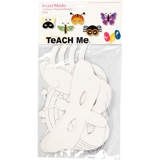Creativ company https: www.cchobby.nl insectenmaskers-h-14-17-cm-b-19-5-23-cm-230-gr-wit-16-stuk-1-doos