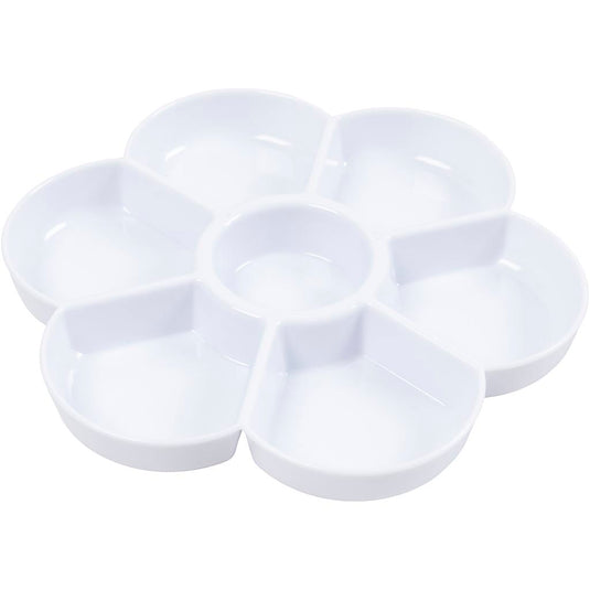 Creativ company palet in bloemvorm, d 17,5 cm, wit, 1 stuk