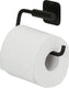 Tiger colar - wc rolhouder zonder klep - zonder te boren - toiletrolhouder zelfklevend - zwart