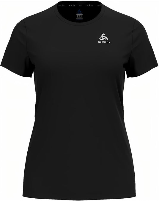 Odlo essential flyer hardloopshirt - vrouwen - zwart - l
