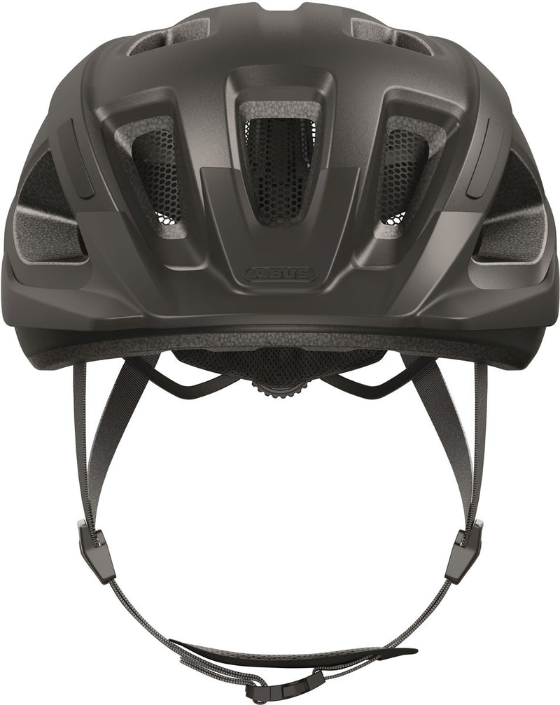 Afbeelding laden in galerijviewer, Abus Helm Aduro 3.0 - sportieve en chique stadshelm voor veilig fietsen in het drukke stadsverkeer - titan - 51-55cm
