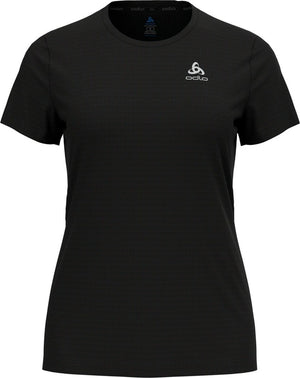 Odlo essential flyer hardloopshirt - vrouwen - zwart - xs
