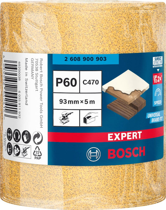 Bosch expert c470 schuurpapierrol voor handschuren 93 mm x 5 m g ...