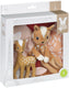 Sophie de giraf fanfan het hertje cadeauset - inclusief bijtspeeltje en zacht knuffeldoekje - perfect kraamcadeau voor baby's