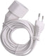 Q-link verlengsnoer - euro - h03vvh2-f - 2 x 0.75 mmâ² - wit - 5 m