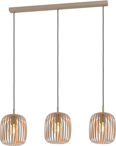 Eglo romazzina hanglamp - e27 - 90 cm - zandkleur