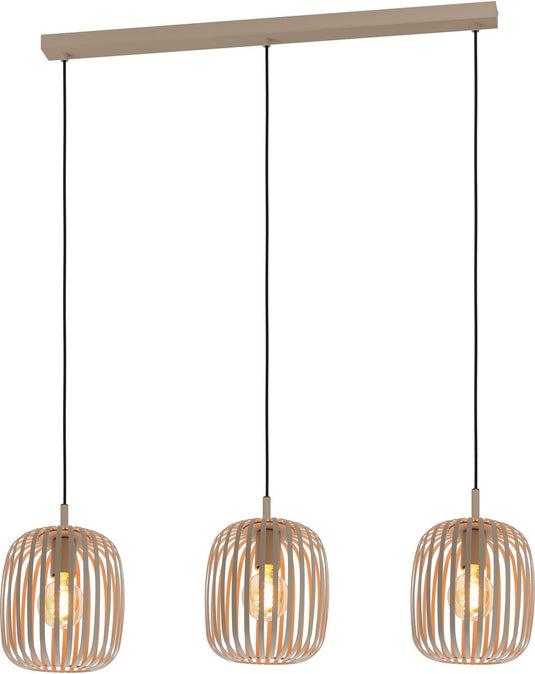 Eglo romazzina hanglamp - e27 - 90 cm - zandkleur