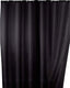 Wenko anti-schimmel douchegordijn zwart 180x200cm polyester - inclusief ophangringen - waterdicht - wasbaar - sneldrogend