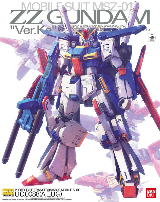 Bandai namco gundam - mg 1 100 zz gundam ver. ka (campaign) - model kit