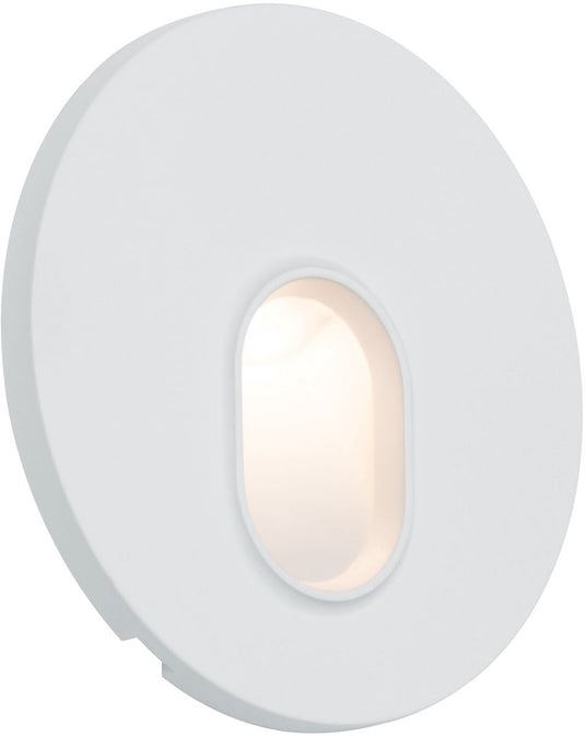 Paulmann led-wandinbouwlamp wall rond 78 mm 1,1w 65lm 230v 2700k wit