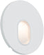 Paulmann led-wandinbouwlamp wall rond 78 mm 1,1w 65lm 230v 2700k wit