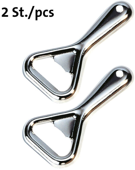 Westmark 2 flesopeners capsulelifters voor flessen met kroonkurken, staal metaal, zilver, 10942270