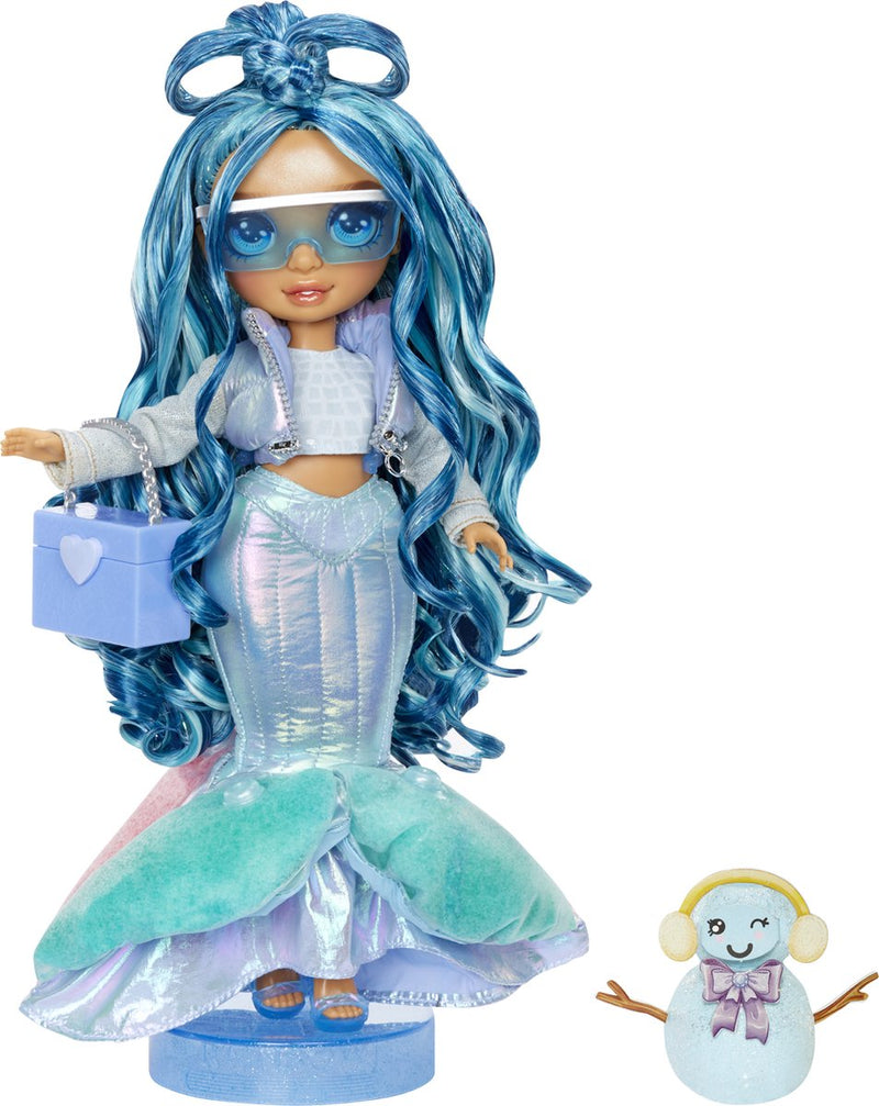Afbeelding laden in galerijviewer, Rainbow high winter wonderland pop - skyler (blauw)
