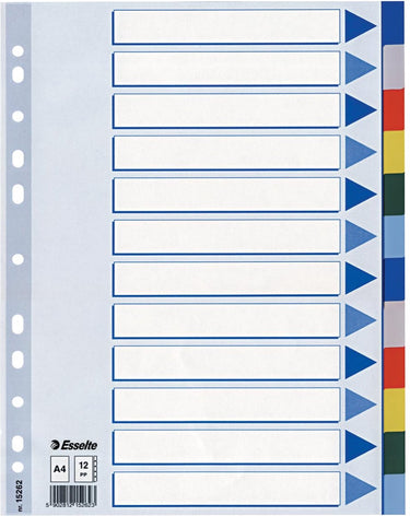 Esselte 10 x tabbladen 12 tabs (15262)