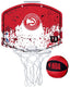 Wilson nba hawks minibasketbalset met bal en mini-basket veelkleurig