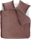 Ambiante velvety dekbedovertrek - tweepersoons - 200 x 200 220 cm - roze