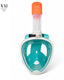 X10 snorkelmasker - duikbril - snorkel - snorkelset - full face masker - volwassenen - turquoise - s m