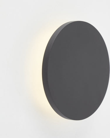 Brilliant shadow - wandlamp - led 6w 3000k - rond - zwart