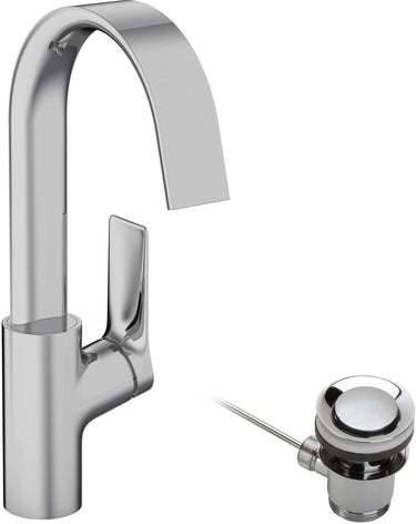 Hansgrohe vivenis ééngreeps wastafelmengkraan 210 met draaibare uitloop en trekwaste chroom