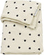 Meyco baby sweet heart ledikant deken - pre-washed hydrofiel - soft sand - 100x150cm - 1.5 tog