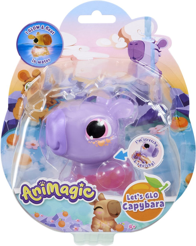 Load image into Gallery viewer, Goliath animagic let's glo capybara purple - speelfiguur - lichtgevende capybara
