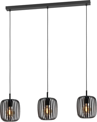 Eglo romazzina hanglamp - e27 - 77 cm - zwart