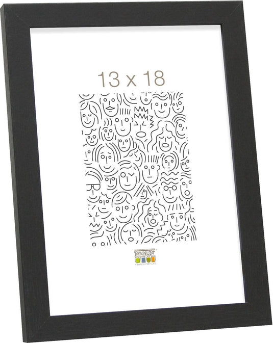 Deknudt frames fotolijst - zwart - s44cf2 - voor foto: 13x18 cm