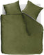 Ambiante velvety dekbedovertrek - lits-jumeaux - 240 x 200 220 cm - groen