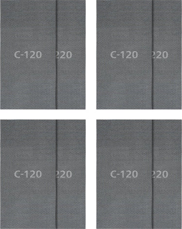 Wolfcraft - 16 delige schuurgaasset voor gipsplaten - 115 x 280 mm - korrel 120 + 220 - 8644000