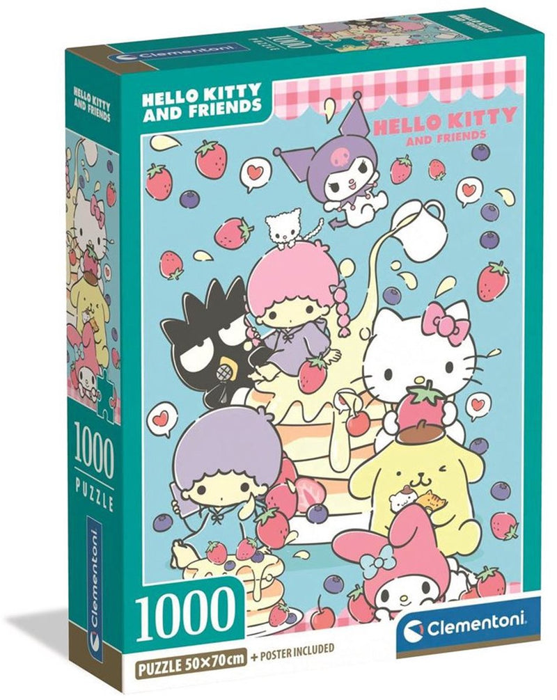 Afbeelding laden in galerijviewer, Clementoni – 37117 – puzzel – 1000 stukjes – hello kitty
