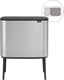 Brabantia bo touch bin prullenbak - 11 + 23 liter - afvalscheiding - matt steel fingerprint proof