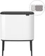 Brabantia bo touch bin prullenbak - 11 + 23 liter - afvalscheiding - white