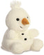 Aurora pluche sneeuwpop knuffel - wit - 13 cm - winter knuffels - sneeuwpoppen speelgoed en decoraties