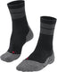 Falke tk stabilizing anti-blaar dik wol functioneel materiaal wandelsokken heren zwart - maat 42-43