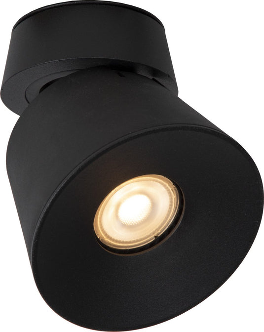 Lucide trigono - plafondspot (plafondlamp) - ø 10,5 cm - 1xgu10 - zwart