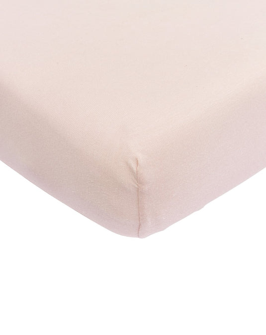 Meyco baby uni hoeslaken wieg - soft pink - 40x80 90cm