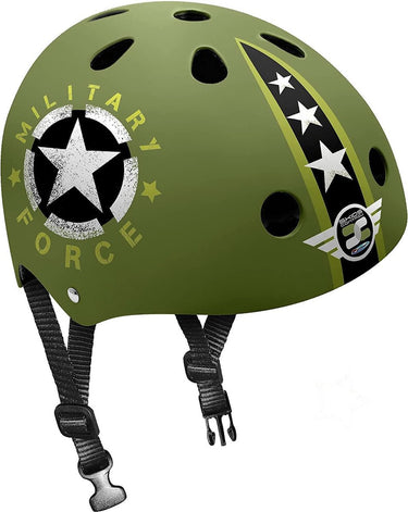 Stamp helm skids control military junior eps abs groen maat 54-60