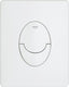 Grohe skate air bedieningspaneel toilet - verticaal - dual flush - kunststof - alpine wit
