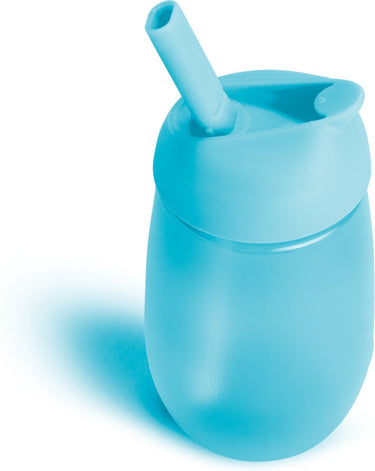 Munchkin rietjesbeker - anti-lek drinkbeker - simple clean - eenvoudig te reinigen - vaatwasser bestendig - drinkbeker voor baby en kind - 296ml - blauw