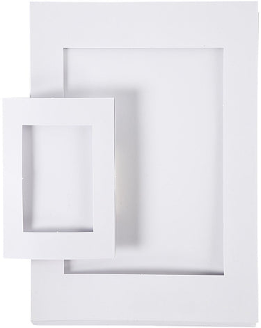Creativ company https: www.cchobby.nl passepartout-lijsten-afm-a4-a6-230-gr-wit-2x60-stuk-1-doos