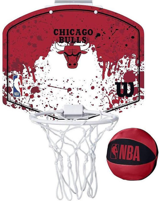 Wilson basketbalring nba team mini hoop chicago bulls wit rood.