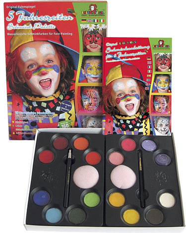 Eulenspiegel schmink set met stap-voor-stap, 5 seizoenen, 1 set