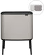 Brabantia bo touch bin prullenbak - 11 + 23 liter - afvalscheiding - soft grey