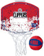 Wilson team mini hoop nba clippers set met bal en mini basket veelkleurig